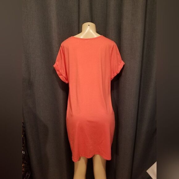 Cacique Sleep Shirt - 18/20 Dream of Vacation NWOT peach color - Picture 4 of 11